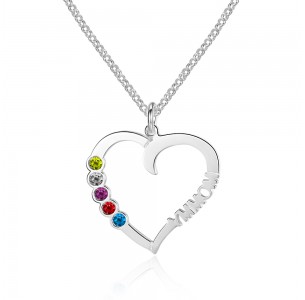 Personalized Birthstone Necklace JEWJONE101556